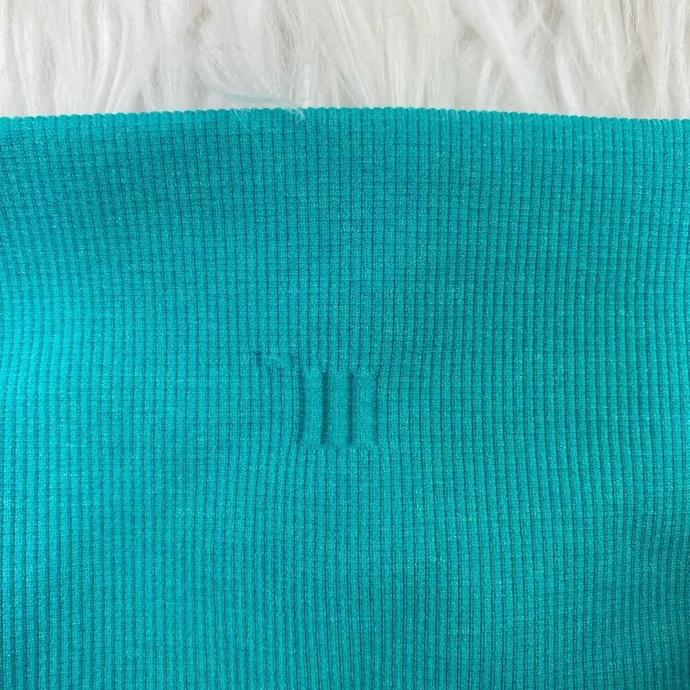 Lululemon In The Flow Crop II Heathered Teal Size 8‎